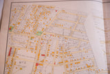 Detailed view of antique Yonkers city map, highlighting Ward 2 and Oak, Willow, Beech Streets.