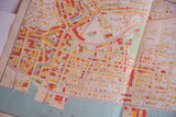 Antique Yonkers map detail with Hudson River, New York Central Railroad, and Water Street.