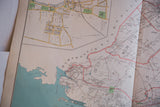 Detailed view of antique New York map, showing Larchmont, Mamaroneck Harbors, and Harrison.
