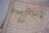 Detailed view of the antique map of Rye, New York, showing historical street layouts and properties.