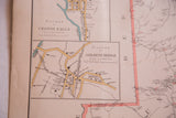 Antique map detail of Goldens Bridge village in Westchester County, New York.