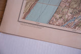 Antique New York map detail with 'Spuyten Duyvil' and Julius Bien publisher text, showing fold marks.