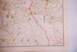 Antique Tarrytown map detail of Croton Aqueduct and Julius Bien 1892 copyright.