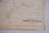 Cartographic details of the title block and reference key on an antique White Plains map.