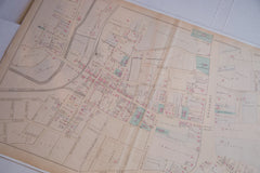 Antique up close detailed map of the village of White Plains New York
