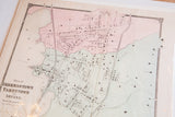 Lower right detail of the circa 1860s Beekmantown Tarrytown Irving map, with decorative border.
