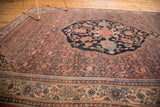 Unusually fine antique Bijar carpet border with curvilinear motifs.