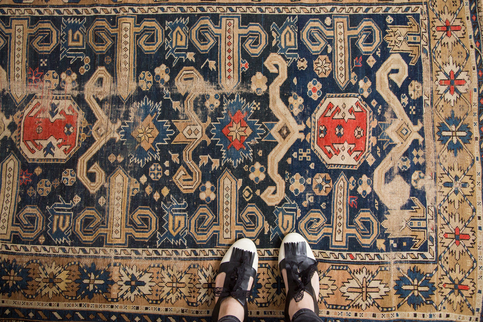 Antique Perpedil Caucasian Rug