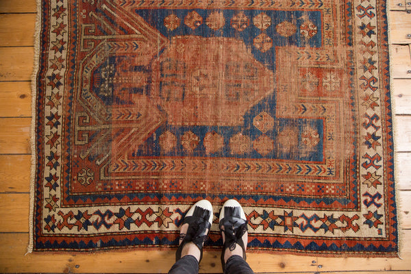 4x4.5 Antique Sewan Caucasian Square Rug // ONH Item 3374 Image 1