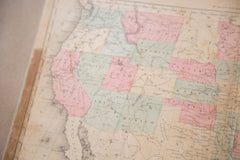 Antique Rand McNally USA Map // ONH Item 3395 Image 3