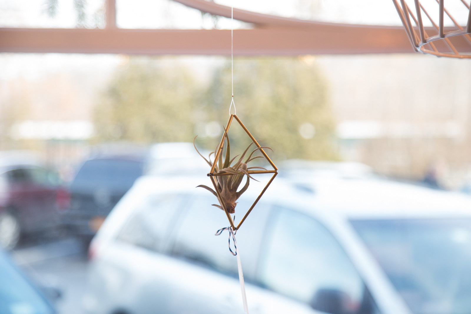 Himelli Geometric Brass Air Plant Hanger // ONH Item 3400 Image 1