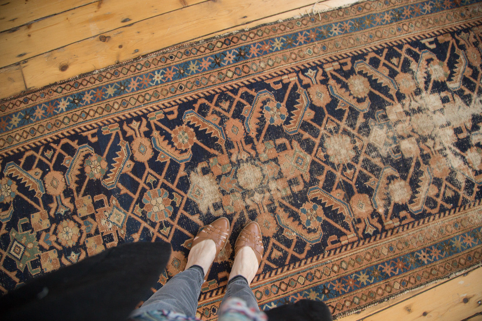 Vintage Hamadan Rug Runner