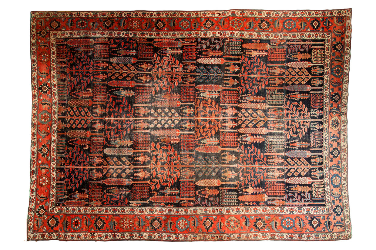 Antique Kurdish Bijar Carpet