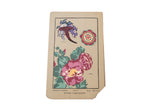 Vintage 1920s botanical painting illustrating color schemes with vibrant floral and fruit motifs.