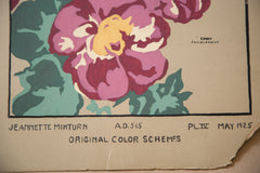 Vintage 1920's Botanical Painting // ONH Item 3451 Image 2