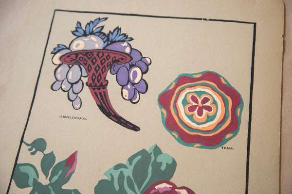 Vintage 1920's Botanical Painting // ONH Item 3451 Image 3