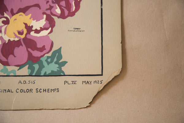 Vintage 1920's Botanical Painting // ONH Item 3451 Image 4