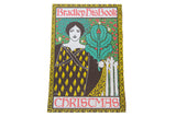 William Henry Bradley vintage poster: woman, 'Bradley hisBook' and 'Christmas' text.