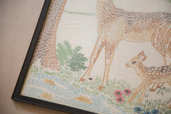 Vintage Embroidery Art of Bambi Deer // ONH Item 3454 Image 3
