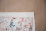 Top section of Art Deco magazine art, with 'CALENDRIER MIS A JOUR' text.