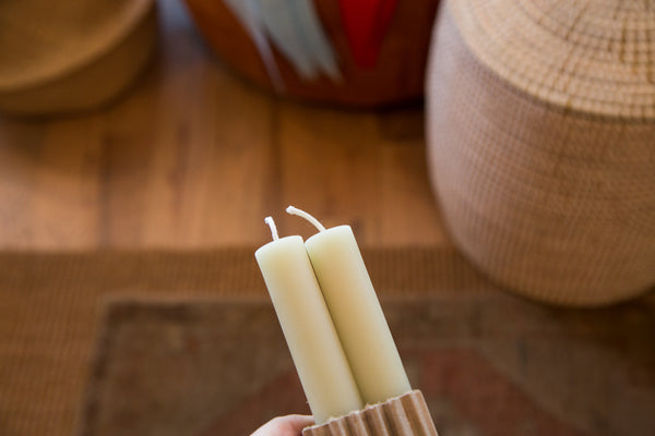 Made in NY Beeswax Candle Church Tapers // ONH Item 3506 Image 1