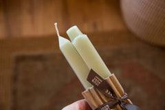 Made in NY Beeswax Candle Square Tapers Celadon // ONH Item 3510 Image 2