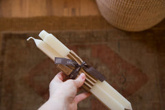 Made in NY Beeswax Candle Square Tapers Cream // ONH Item 3511