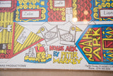 Peter Markey's retro Noah's Ark art kit, with colorful title, ark drawing, and bird cutouts.