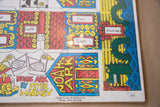 Retro Peter Markey Noah's Ark kit corner, showing geometric patterns and green crocodile.