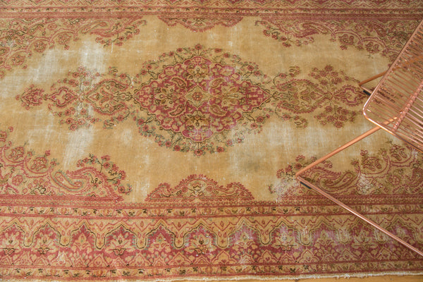  Distressed Vintage Kerman Rug / Item 3533 image 5
