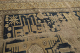 Distressed Antique Shirvan Square Rug