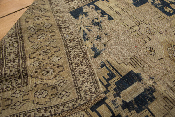 Distressed Antique Shirvan Square Rug