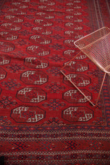 Vintage Afghan Bokhara Carpet