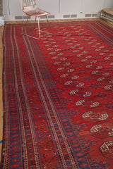 Vintage Afghan Bokhara Carpet