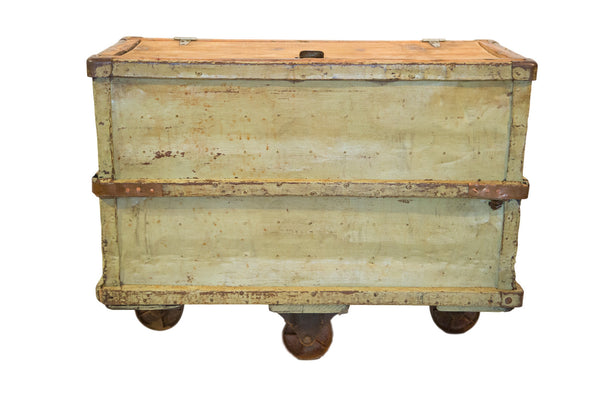 Industrial Light Green Textile Factory Cart // ONH Item 3581