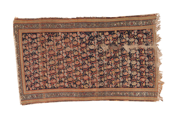 3'7" x 5'11" Vintage Hamadan Rug / Item 3584 image 1