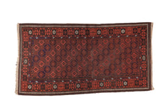 3x5.5 Vintage Afghan Rug // ONH Item 3592