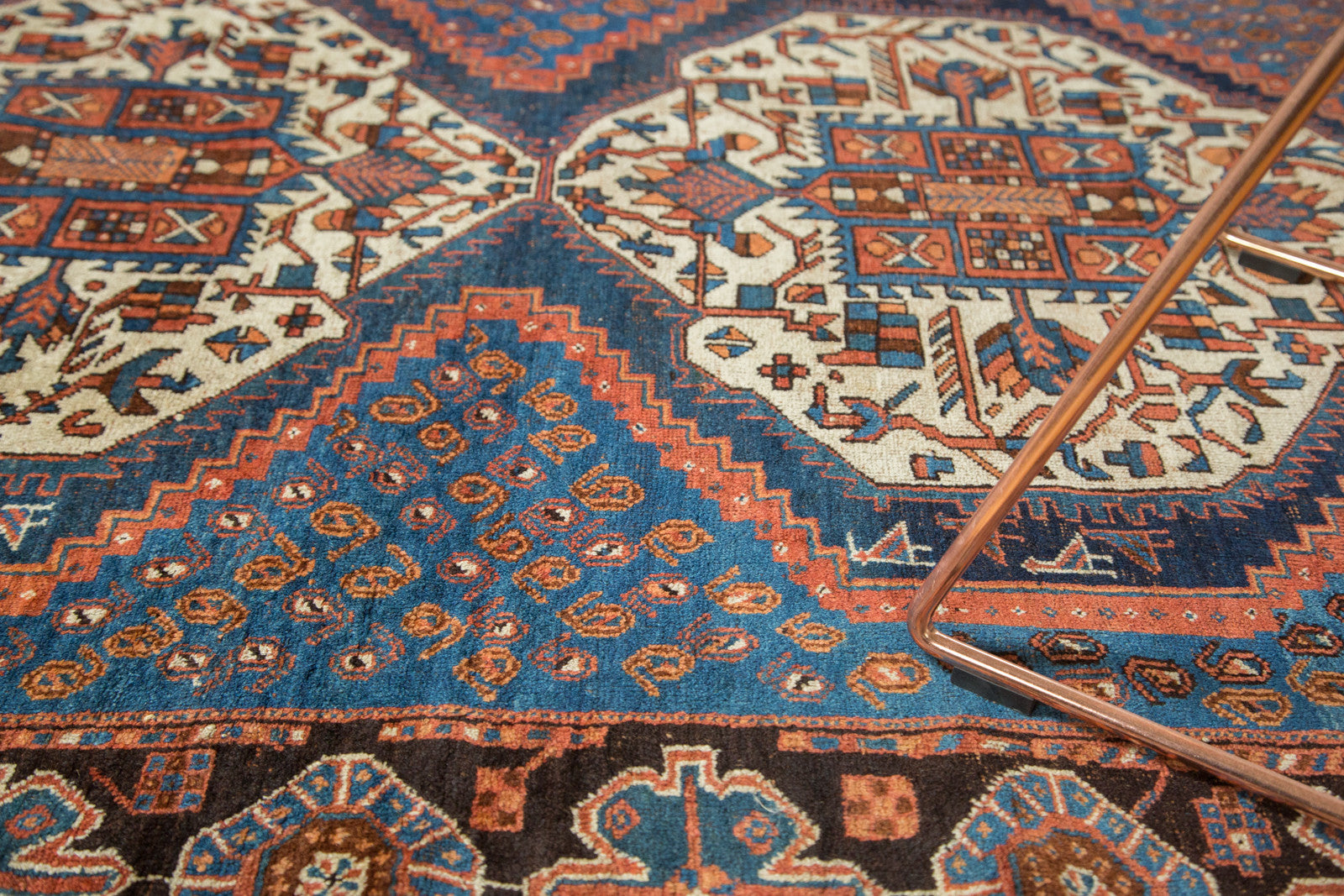 Vintage Afshar Persian Rug 4'6