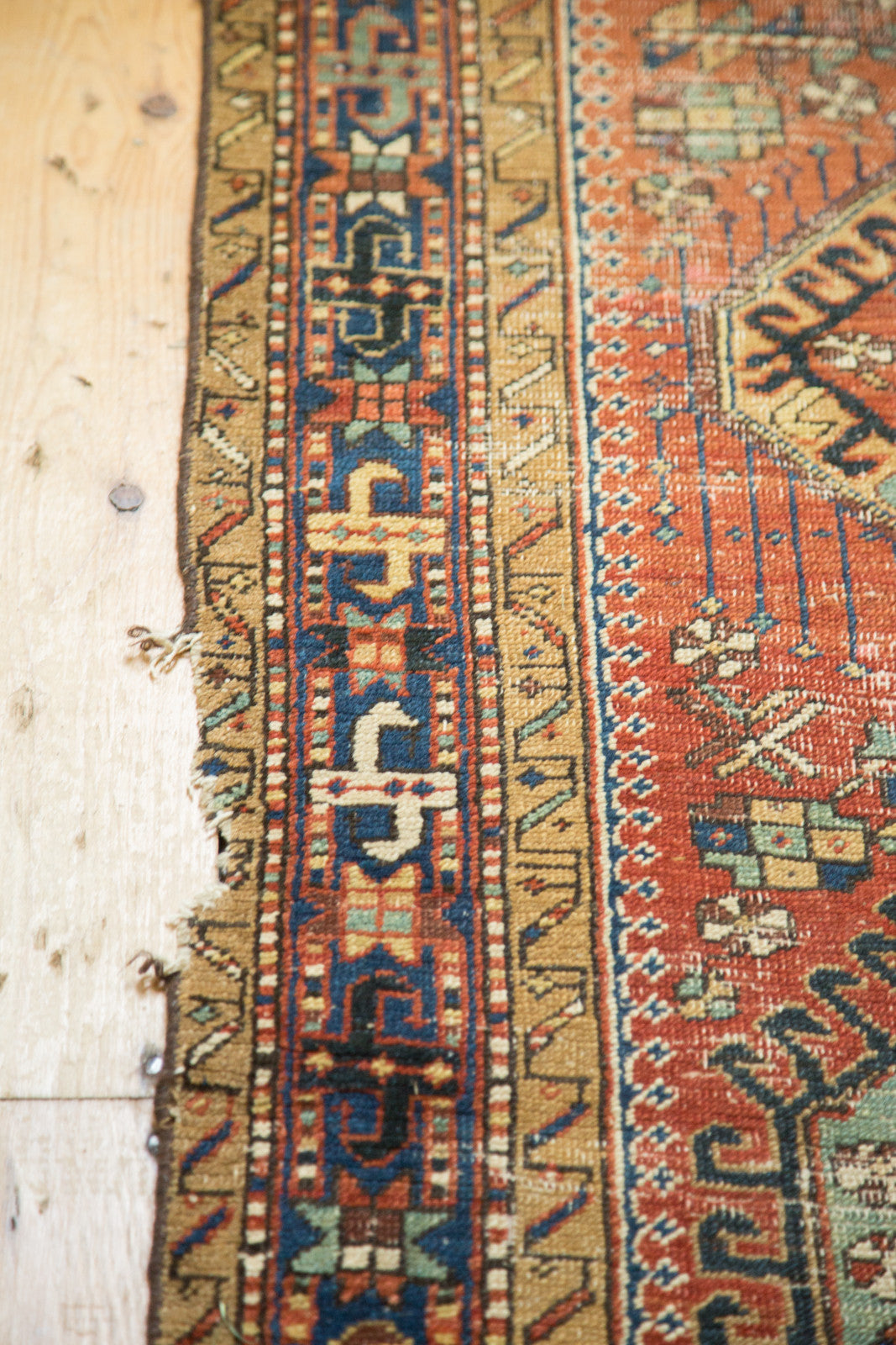 Vintage Karaja Persian Rug 3' x 10'7