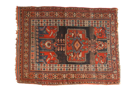 4x5.5 Antique Kamseh Rug // ONH Item 3622