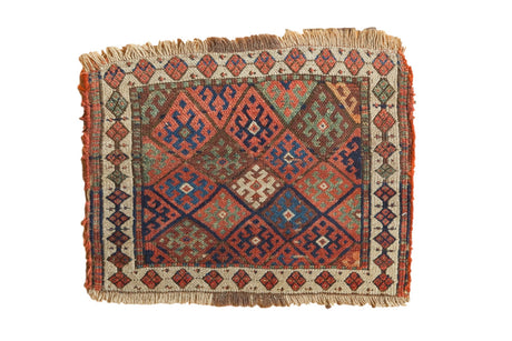 Antique Jaff Kurd Rug Mat