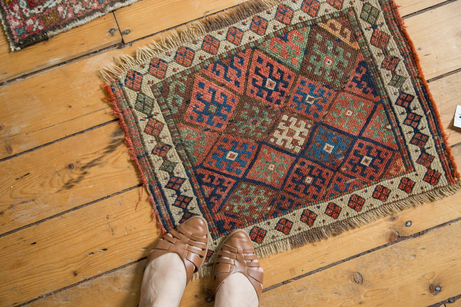 Antique Jaff Kurd Rug Mat