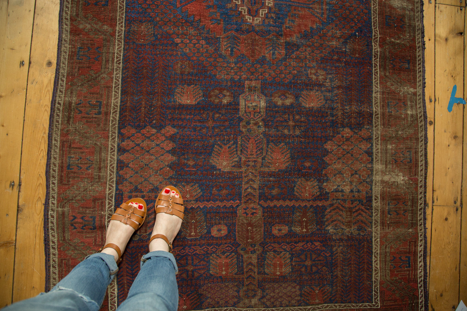 4.5x8.5 Antique Timuri Belouch Rug // ONH Item 3703 Image 1