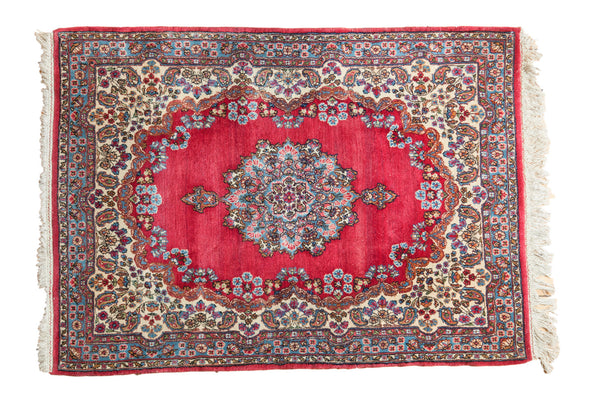 4x5.5 Vintage Kerman Rug // ONH Item 3716