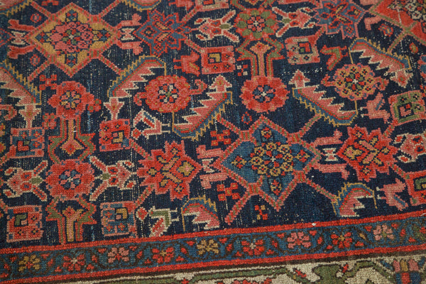 4.5x10 Antique Hamadan Rug Runner // ONH Item 3720 Image 9
