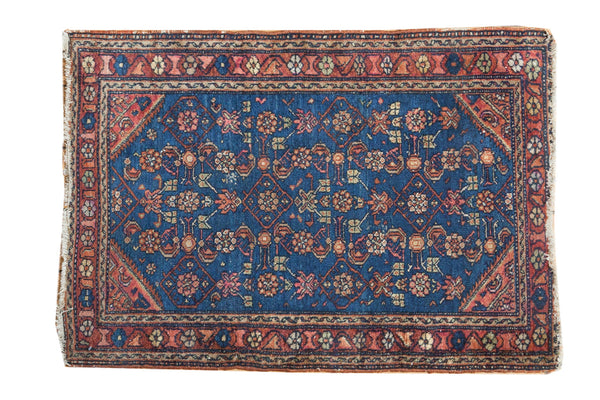 2'6" x 3'7" Vintage Fine Hamadan Rug / Item 3721 image 1