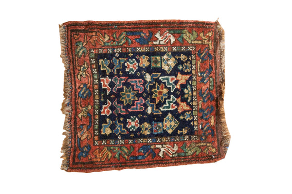 Vintage Kurdish Bag Face Rug Mat