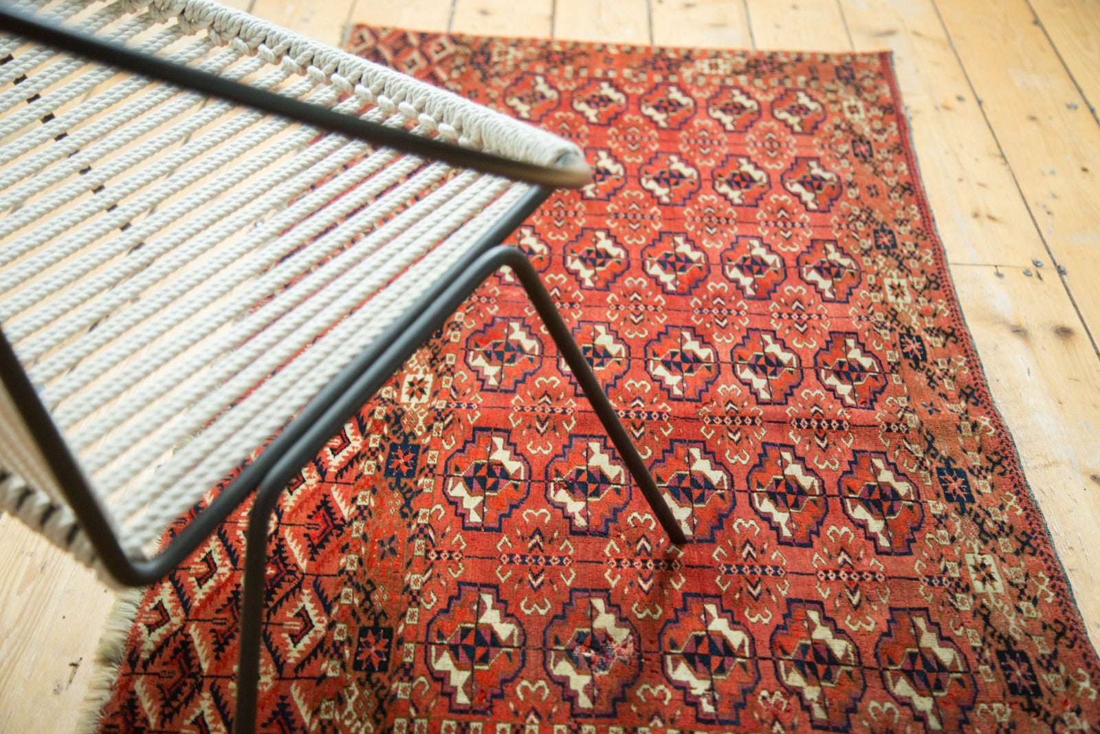 4.5x2.5 Vintage Tent Cover Turkmen Rug // ONH Item 3726 Image 1