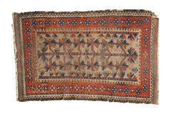 Antique Camel Hair Belouch Rug