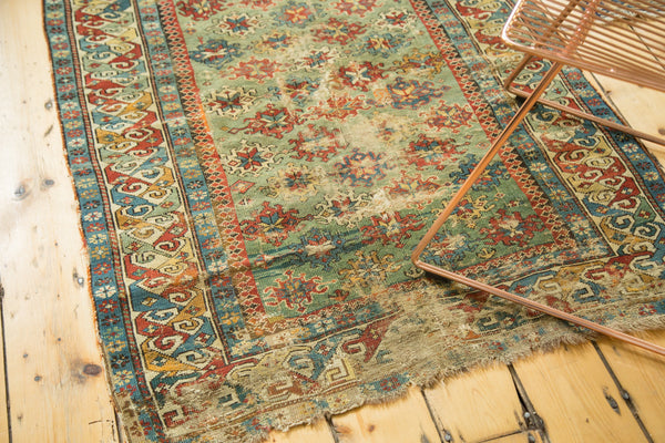 3x4 Antique Early Caucasian Square Rug // ONH Item 3752 Image 3